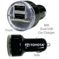 Superior USB Dual Port Car Charger- Black